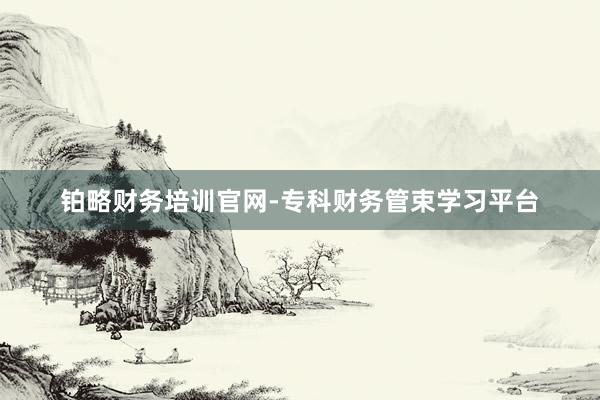 铂略财务培训官网-专科财务管束学习平台